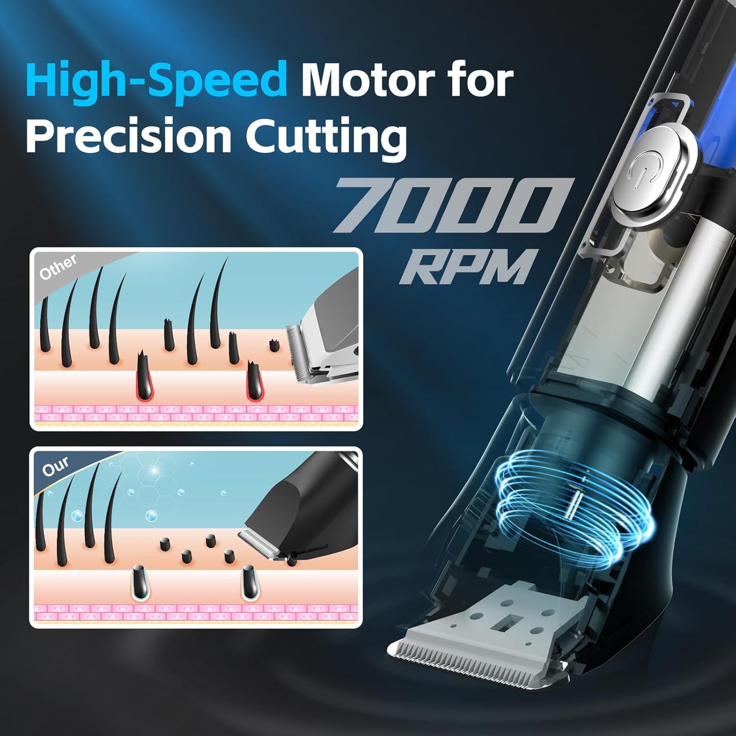 Body Hair Trimmer - Manscape Electric Razor Shavers for Men Nose/Ear Hair Clipper