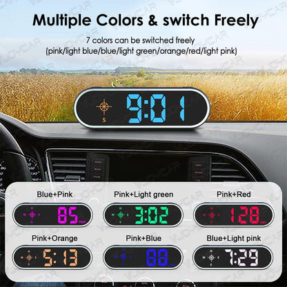 New Speedometer HUD GPS Digital Speed Meter MPH Speedo Head Up Display for Cars Trucks, USB Cable Plug & Play (G20-Only Green)