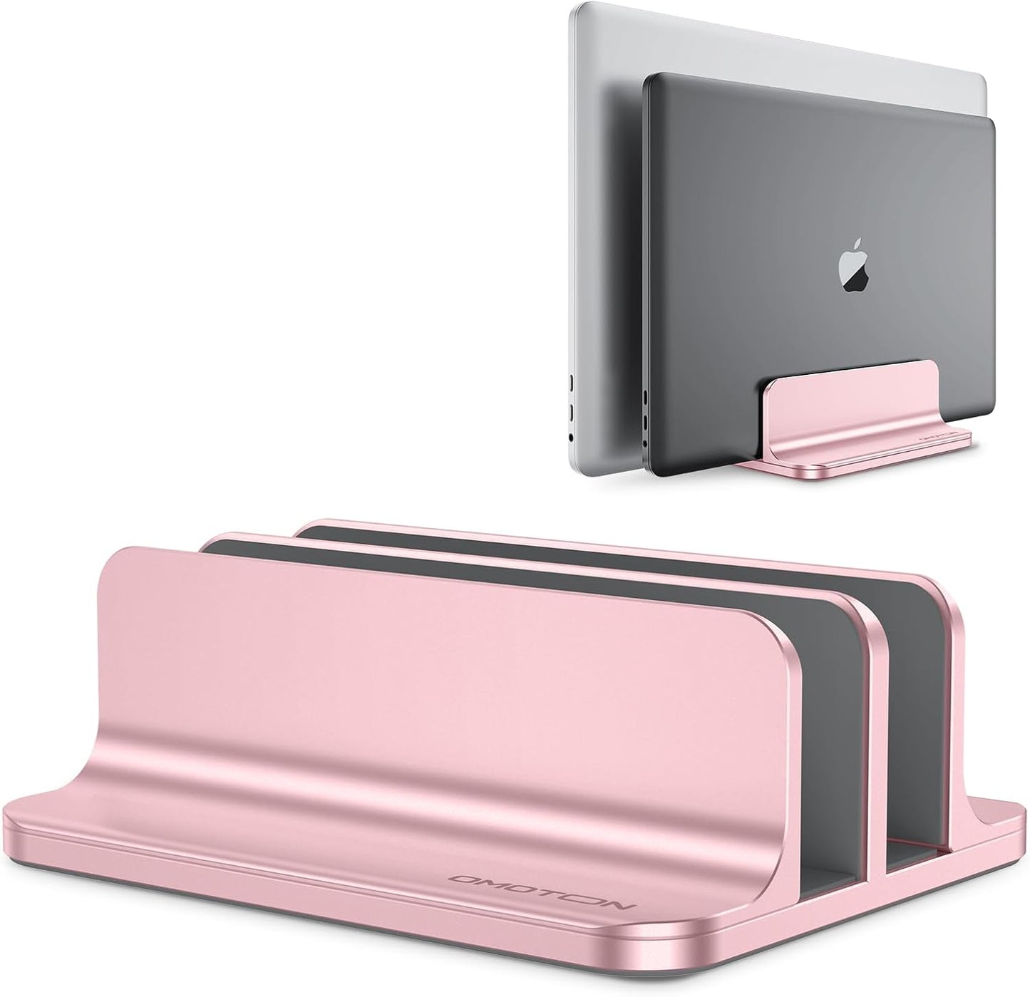 Double Desktop Stand Holder with Adjustable Dock (Up to 17.3 inch)