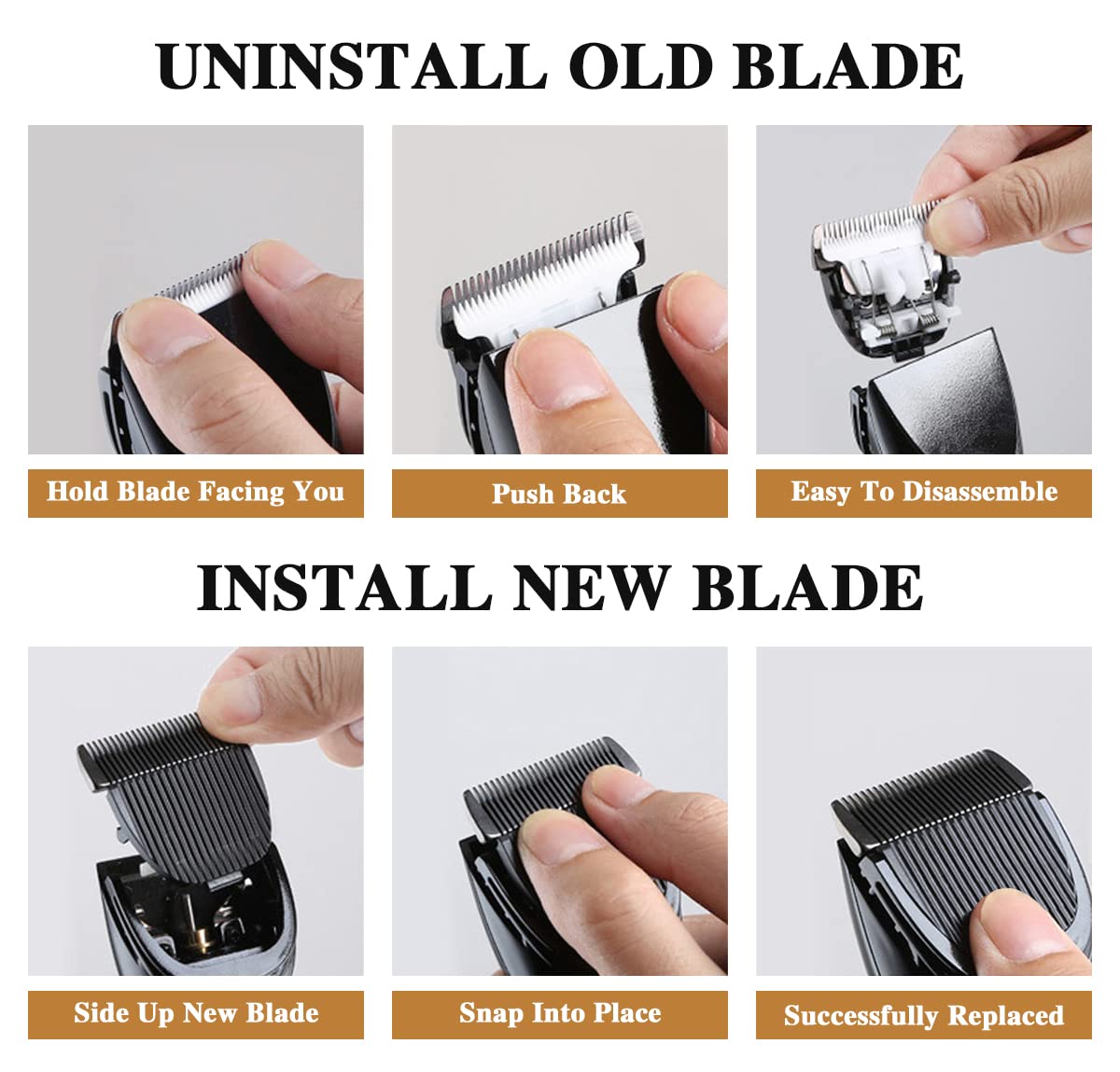 2 Pack Replacement Blade for Manscaped The Lawn Mower Electric Groin Hair Trimmer Blade