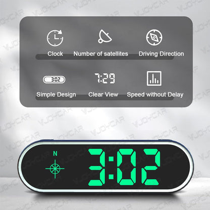 New Speedometer HUD GPS Digital Speed Meter MPH Speedo Head Up Display for Cars Trucks, USB Cable Plug & Play (G20-Only Green)