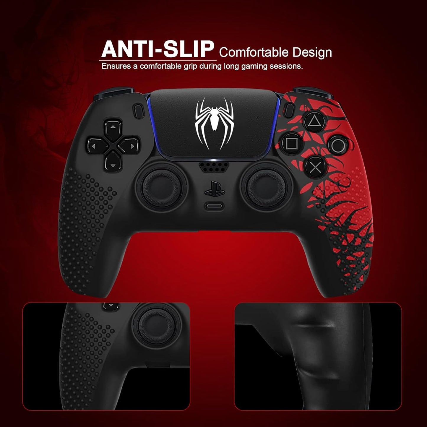 Anti-Slip Silicone Skin for Ps5 Controller, Ps5 Controller Accessories