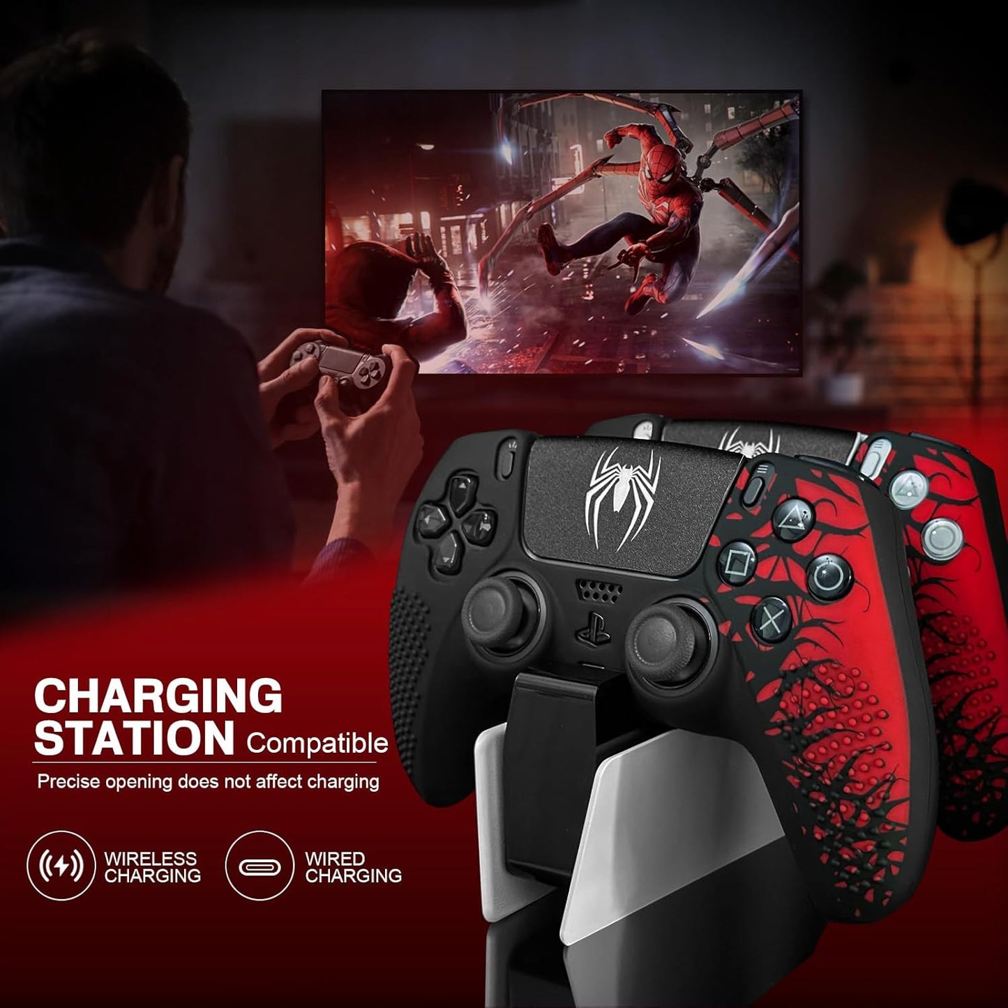 Anti-Slip Silicone Skin for Ps5 Controller, Ps5 Controller Accessories