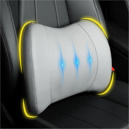 Lumbar Support Pillow: Memory Foam Lumbar Pillow for Lower Back Pain Relief - Car Back Cushion for Driving