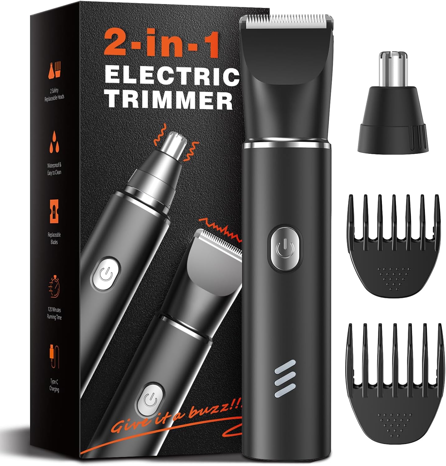 Body Hair Trimmer - Manscape Electric Razor Shavers for Men Nose/Ear Hair Clipper