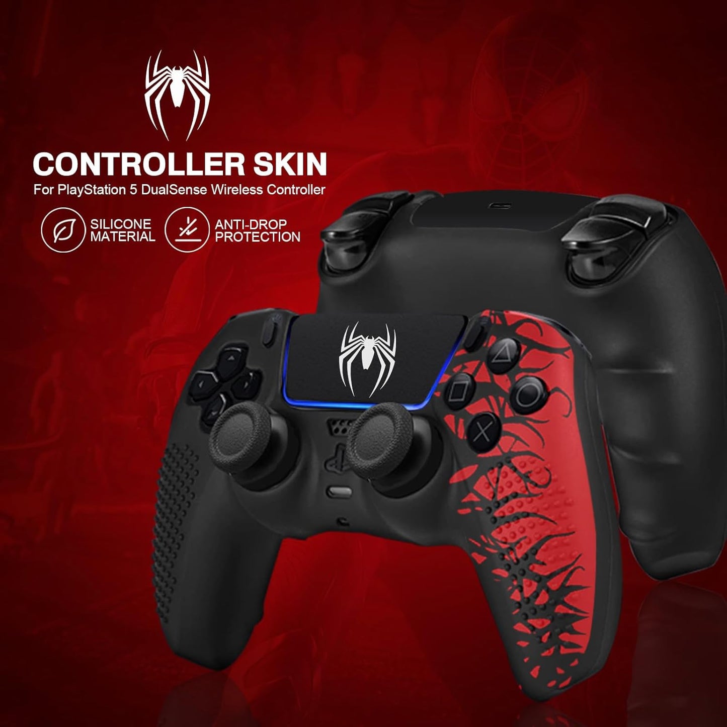 Anti-Slip Silicone Skin for Ps5 Controller, Ps5 Controller Accessories