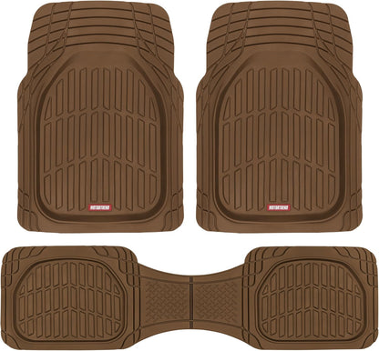 FlexTough Floor Mats for Cars, Deep Dish All-Weather Mats